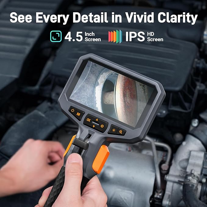 Articulating Borescope with Dual Lens Endoscope Camera, Teslong Two-Way - Image 4