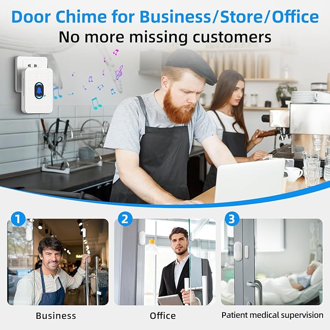 Daytech Wireless Door Chime System - 800ft Long Range - Image 3