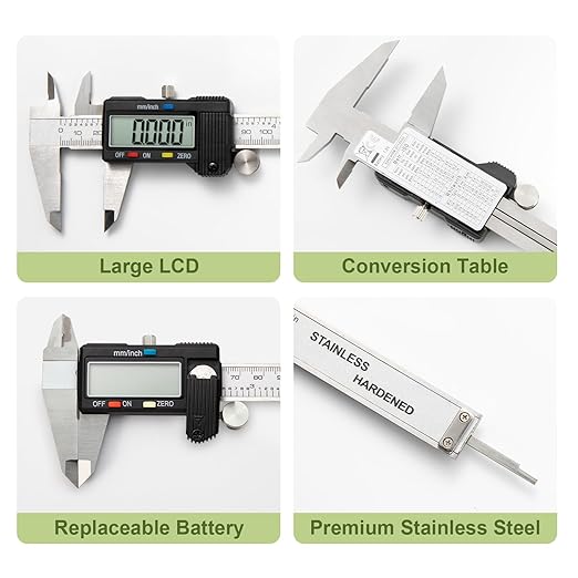 SCITOOLS Digital Caliper 0-8" Measuring Tool - Image 7