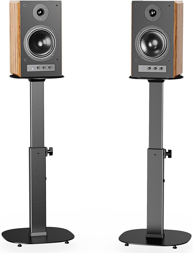 WALI Universal Speaker Stands, 23 Inch Surround Sound Speaker Stands by WALI