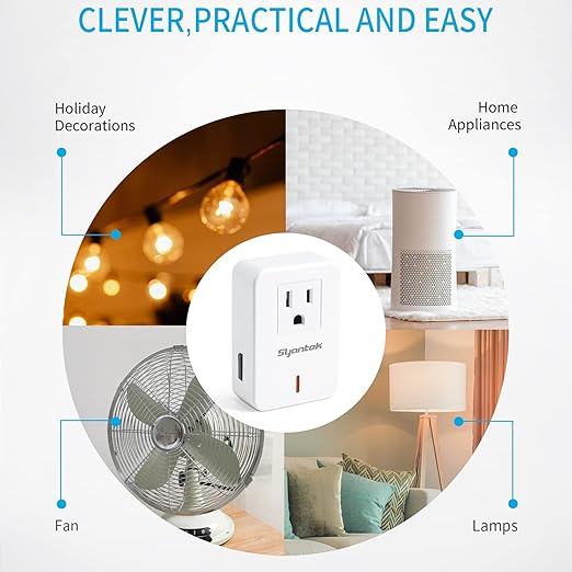 Syantek Remote Control Outlet Wireless Light Switch - Image 4