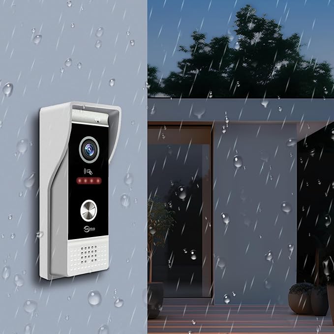 Video Doorbell Intercom System, 10 Inches Touch Screen Video Doorbell Door - Image 7