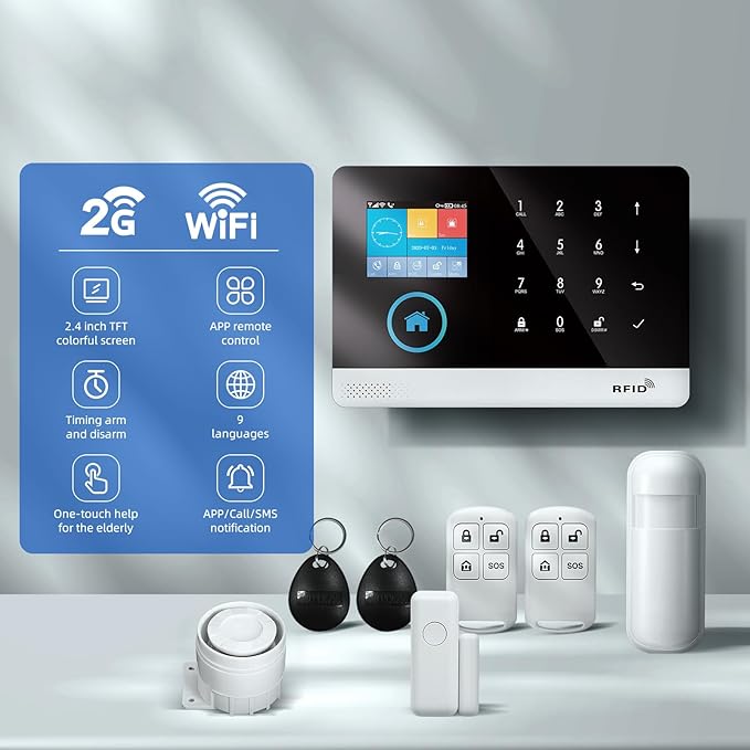 LWOHSI Home Security Alarm System, Wireless 4G/WiFi Home Security Systems - Image 2