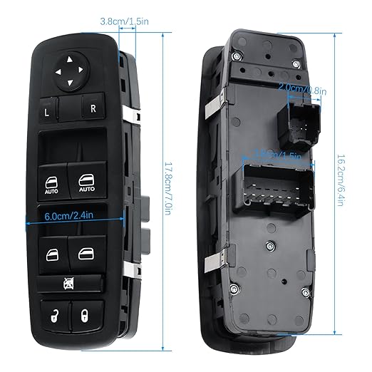 WUANGKI Power Window Master Control Switch | Front Driver Side | 9+3 Pins | - Image 2