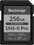 Nextorage 256GB SDXC UHS-II V90 SD Card Japanese Brand pSLC Max. Write Speed by Nextorage