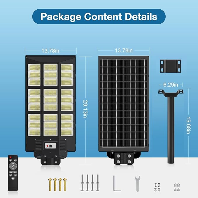 OKPRO 10000W Solar Street Lights Outdoor - Image 8