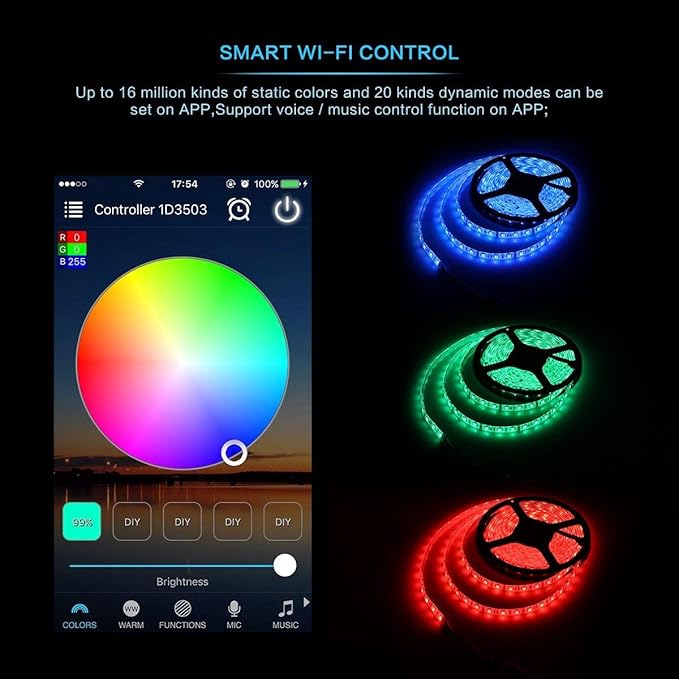 iNextStation Smart RGB WiFi LED Controller 4-Pin Output Compatible - Image 3