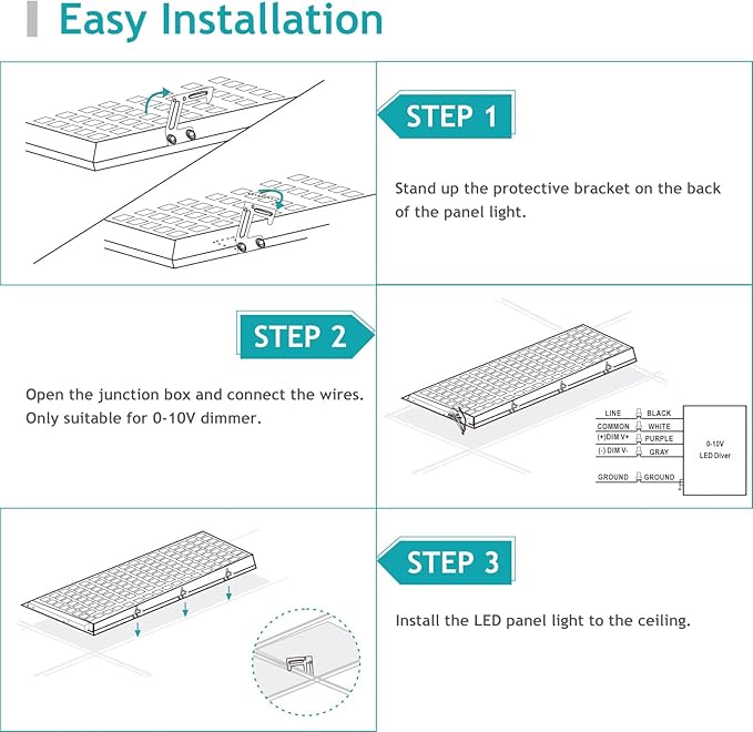 VocgoUU 12 Pack 2x4 LED Flat Panel Lights - Image 9