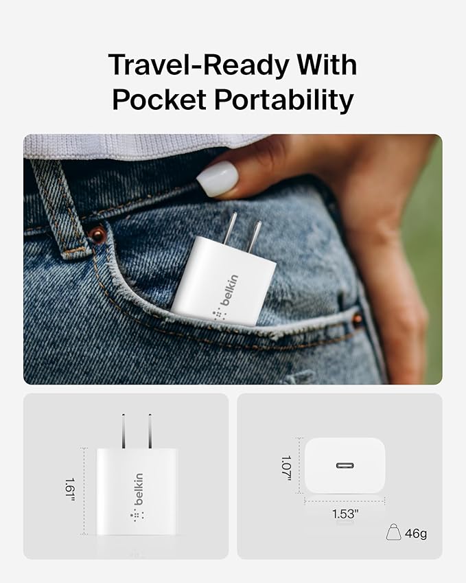 Belkin USB C Charger Block 20W - Image 4