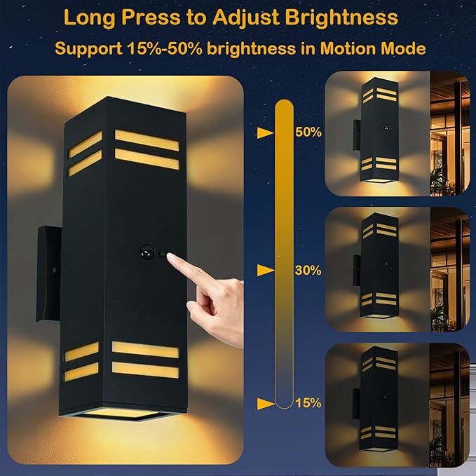 iYogaled Dusk to Dawn Motion Sensor Porch Light - Image 4