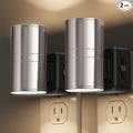 L LOHAS LED Night Light, Night Lights Plug into Wall, Smooth Silver Glossy by LLOHASLED