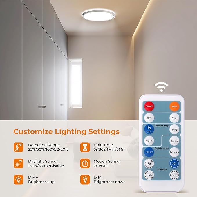Matane 2Pack Motion Sensor LED Ceiling Light - Image 2
