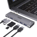 USB C Adapter for MacBook Pro/Air M1 M2 M3 2021 2020 2019 13" 15" 16", 6 in 1 by SeloreS-Global