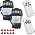 2 Pack Universal Ceiling Fan Remote Control Kits by Aubric