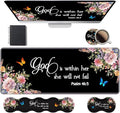 Ergonomic Keyboard Wrist Rest & Mouse Pad Wrist Rest Set, Large XXL Gaming Desk by Unknown