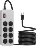 Heavy Duty Power Strip, Industrial Heavy Metal Case Surge Protector, 8 AC by Jgstkcity