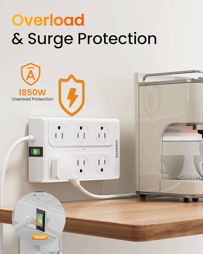 Zoxwzop Surge Protector Power Strip - Image 5