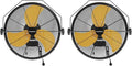 2PCS 2600 CFM 14 inch Outdoor High Velocity Wall Mounted Fan, 3-Speed Metal Fans by Fanqiebros