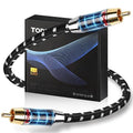 TODN Audiophile Digital Coaxial Audio Cable RCA to RCA Male Subwoofer Cable by TODNAudio