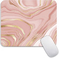 Armanza Square Mouse Pad Pink Gold, Personalized Premium-Textured Custom Mouse by Armanza