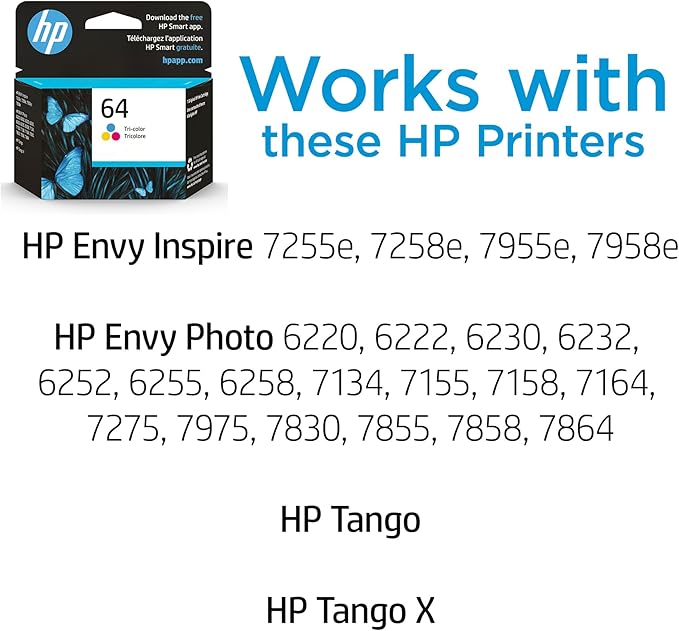 HP 64 Tri-Color Ink Cartridge | Works - Image 2