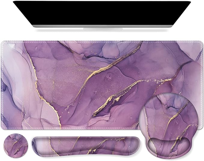 iCasso Purple Ergonomic Large Mouse Pad by iCasso