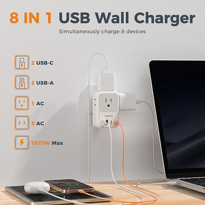 USB C Charger Block 20W, TESSAN PD Fast Charging Adapter - Image 4