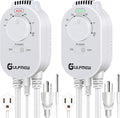 2 Pcs Plug in Thermostat for Heater, Thermostat Plug Outlet by Gulfmew