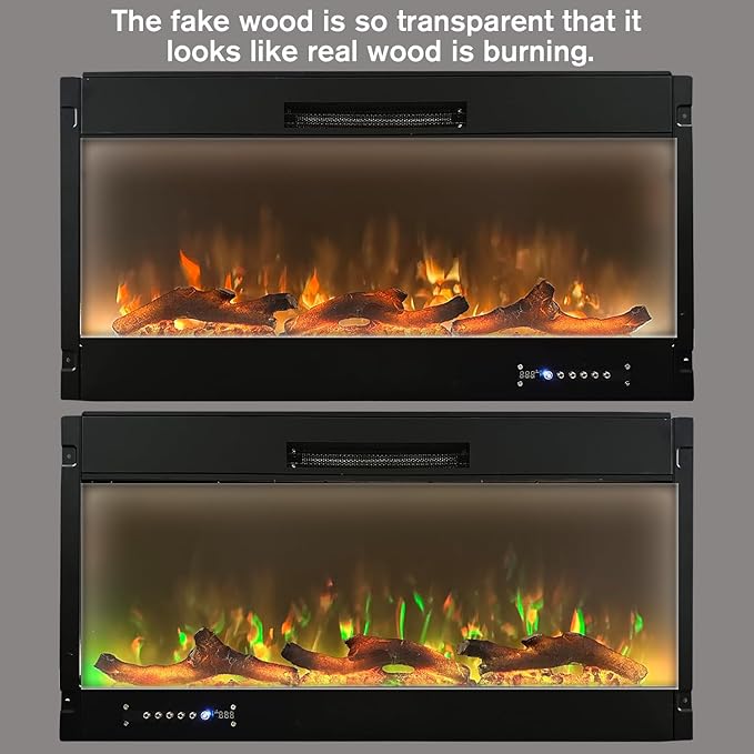 Electric Fireplace Wall Fireplace Recessed Electric Fireplace Fake Fireplace - Image 3