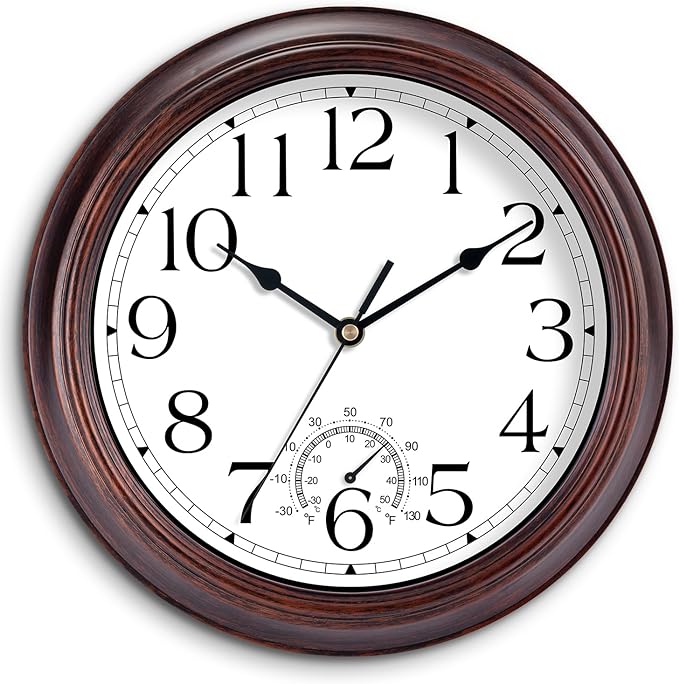 KECYET 12 Inch Outdoor Wall Clock by KECYETWALLCLOCK