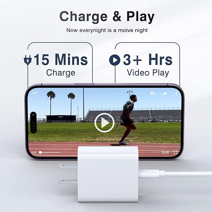USB C Wall Charger Block 20W, iPad Pro, AirPods Pro, Samsung Galaxy - Image 6