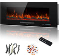 42" Electric Fireplace Inserts, Recessed & Wall Mounted Fireplace Heater by Dreamflame