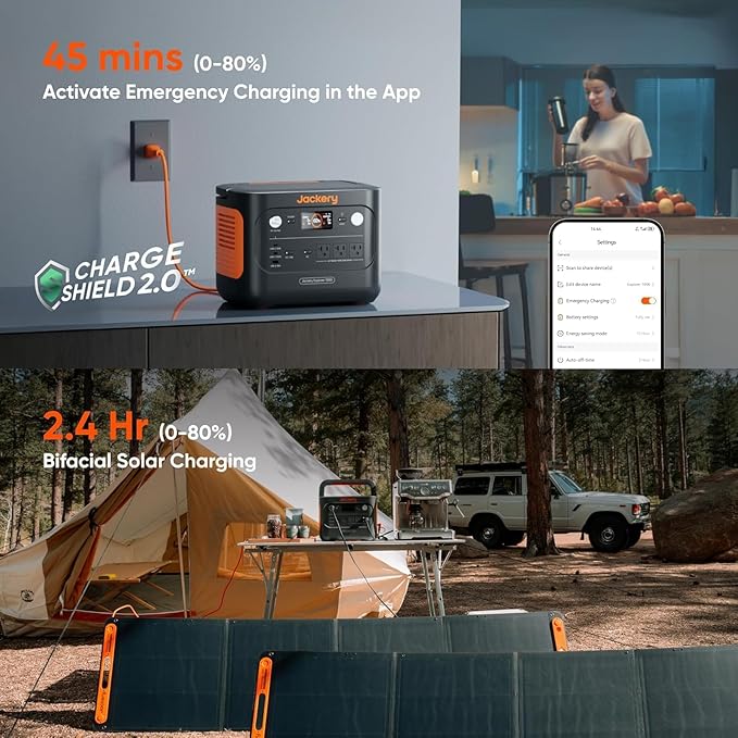 Jackery Explorer 1000 v2 Portable Power Station, 1070Wh LiFePO4 Battery - Image 5