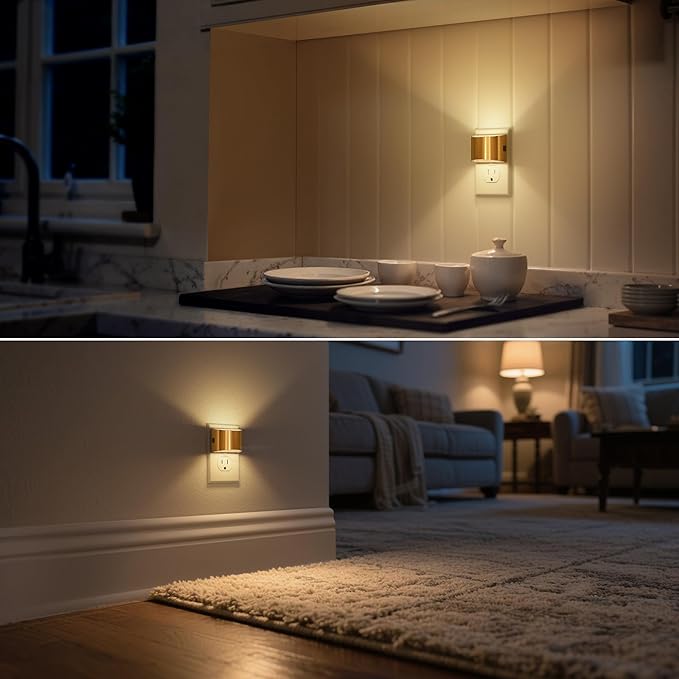 DORESshop LED Night Light, 3 Level Brightness Adjustable Plug in Night Light - Image 5