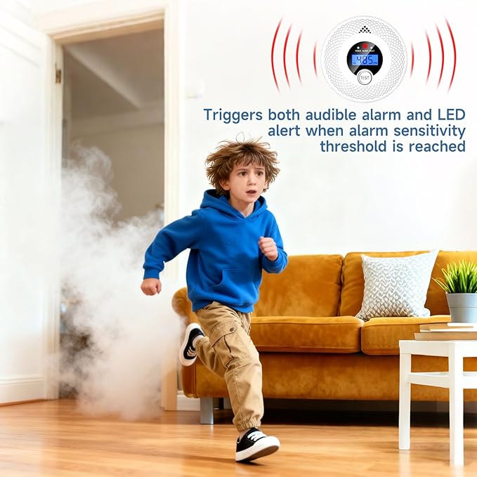 3 Pack Interconnected Smoke and CO Alarm - Image 3