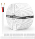 NAOVEO 16 Gauge Wire 2 Conductor Electrical Wire, 16 AWG Stranded PVC Tinned by NAOEVO