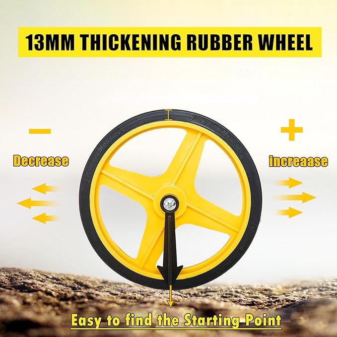 Zozen Measuring Wheel in Feet and Inches, 6-inch Measure Wheel - Image 4