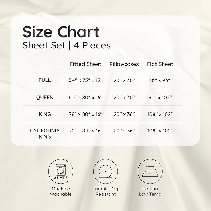 Bambaw 100% Viscose Derived from Bamboo King Size Bed Sheet Set - Image 8