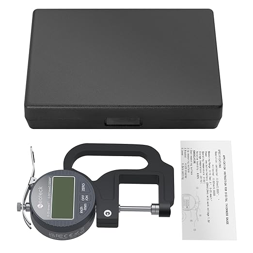 Neoteck Digital Thickness Gauge 1inch/25.4mm, 0.00005inch/0.001mm LCD Display - Image 8