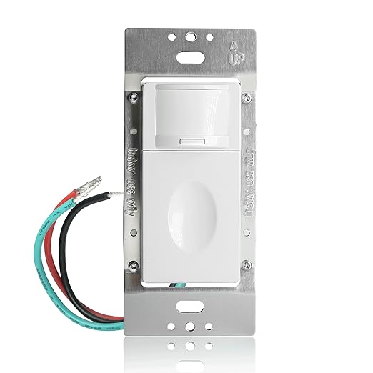 RAYZEEK Motion Sensor Light Switch, Single Pole, No Neutral Wire, PC Fireproof by RAYZEEK
