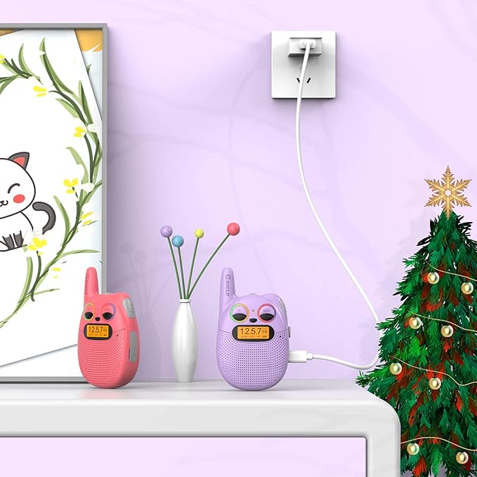 Walkie Talkies for Kids Rechargeable, Christmas Birthday Gifts for Girls Age 3-9 - Image 3