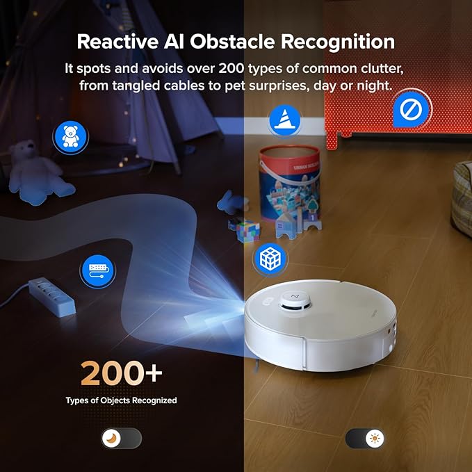 roborock Qrevo Curv 2 Flow Robot Vacuum and Mop, SpiraFlow Real-Time - Image 5