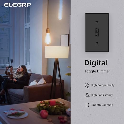 ELEGRP Digital Toggle Dimmer Switch - Image 2