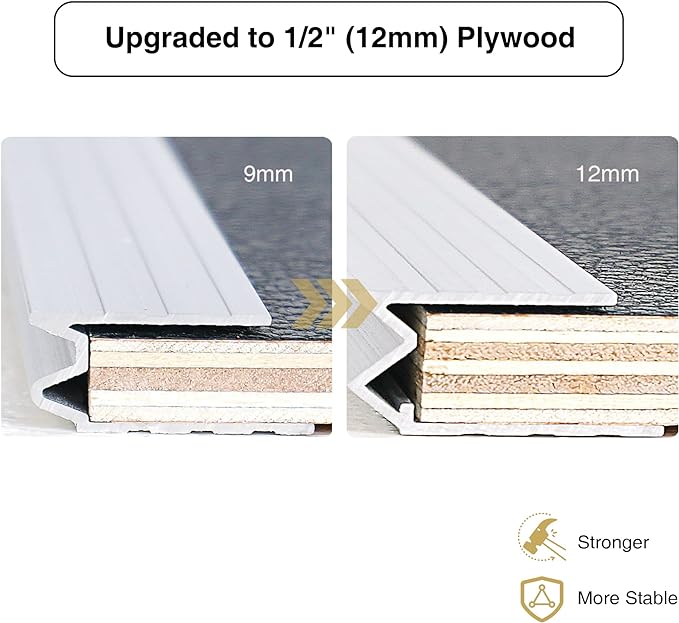 Sound Town Heavy-Duty 1/2" Plywood 16U PA/DJ Rack/Road Case - Image 5