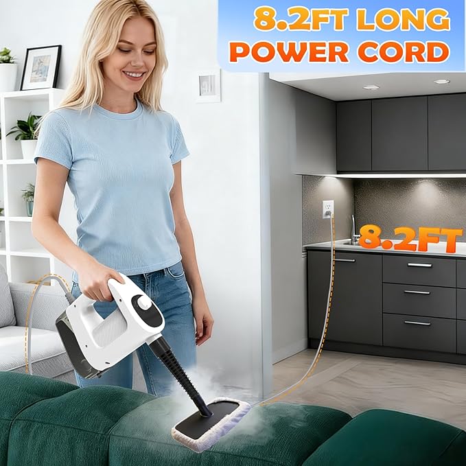 Steam Cleaner, 3-Level Adjustable Handheld Steam Cleaner, 15s Heat-Up, 400ML - Image 4