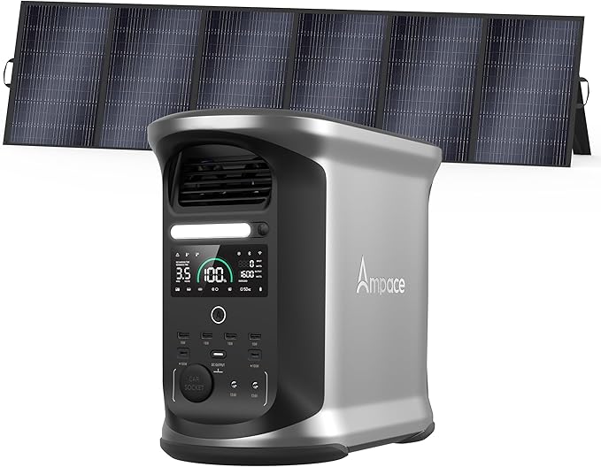 AMPACE 2400W Solar Power Station by OSCAL