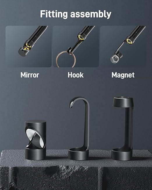 Borescope Inspection with Light, Industrial Endoscope Camera with 4.3” HD Screen - Image 6