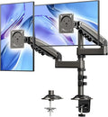 HUANUO 13-32 Inch Dual Monitor Stand, NITROGLIDE™ Dual Monitor Mount, Monitor by HUANUO