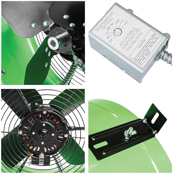 Maxx Air Professional Grade Gable Mount | Power Attic Ventilator, 2.6-Amp 60-Hz - Image 3