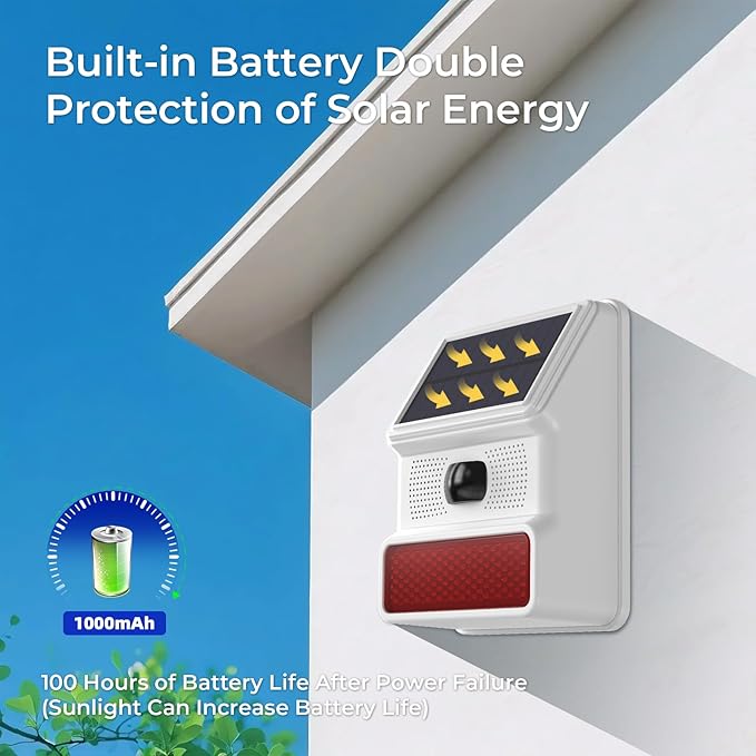 Hapippofa Solar Wireless Motion Sensor Alarm, Driveway Alarm Outdoor Waterproof - Image 4